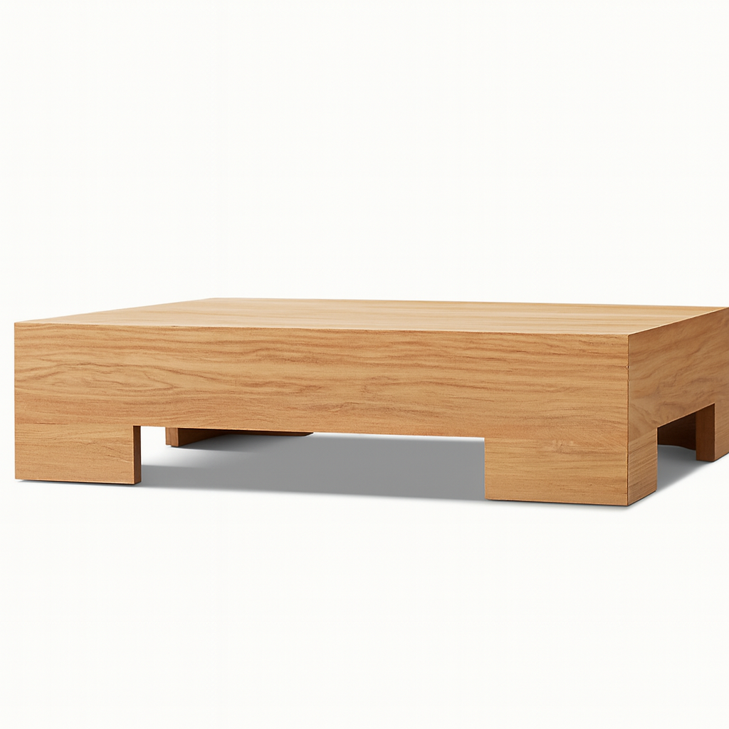 Wonderland Coffee Table – modern solid wood low table by Cozyology Furniture Egypt