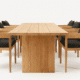 Curve Dining Set (6 Pax) – handcrafted solid wood dining table and chairs by Cozyology Furniture Egypt