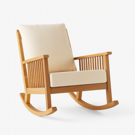 Cozy Coast Rocker made from Zan wood with outdoor fabric cushions – Cozyology Furniture Egypt