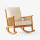 Cozy Coast Rocker made from Zan wood with outdoor fabric cushions – Cozyology Furniture Egypt
