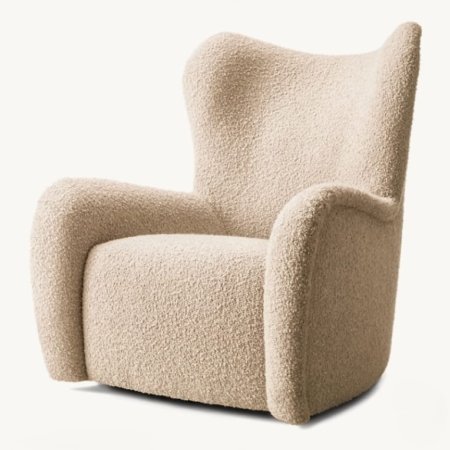 ELIX Chair sculptural lounge armchair with organic curved design