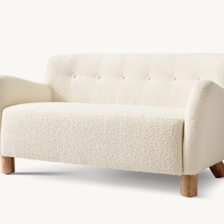IKO Sofa organic lounge sofa with solid wood base