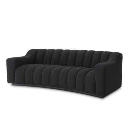 FLOW sofa sculptural lounge sofa with curved design and channel detailing