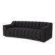 FLOW sofa sculptural lounge sofa with curved design and channel detailing