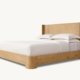 Lexham cane bed with wooden frame and cane back headboard