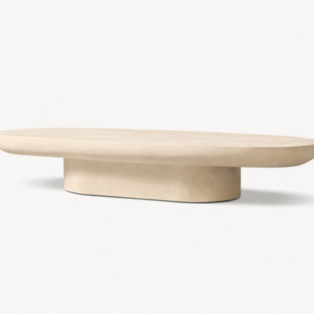 Selin coffee table Egypt made from plywood with oval modern design