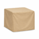 Waterproof outdoor side table protection cover in beige fabric
