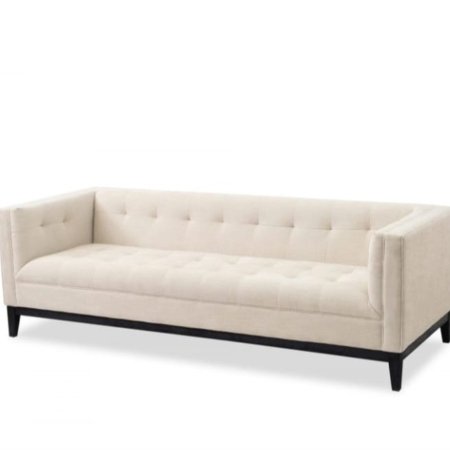 RIXA 2 seater modern sofa with clean lines and subtle tufting