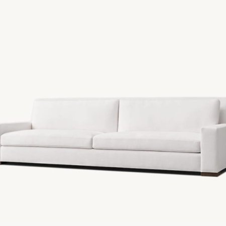 Bruno sofa with modern upholstered design and clean lines in a contemporary minimalist style