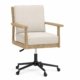 Vyn wooden office chair Egypt with solid zan wood frame and upholstered seat
