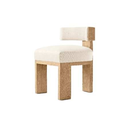 Union Solo chair with wooden frame and upholstered seat and backrest